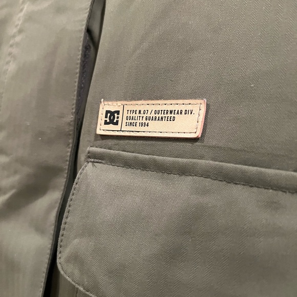 Women’s DC Panoramic Snowboard Jacket in Green (does not include fur hood rim) - Picture 5 of 9